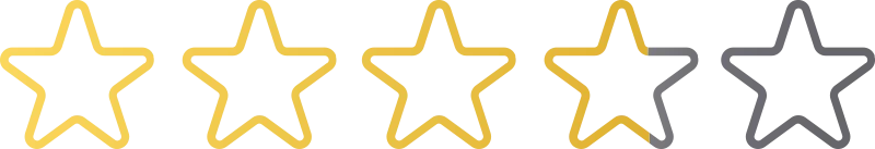 Life, uninterrupted - an illustration of a star rating system showing 78%.